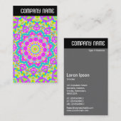 Vヘッダー – カラフル万華鏡のように千変万化するパターン09 名刺 (正面/裏面)