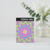 Vヘッダー – カラフル万華鏡のように千変万化するパターン09 名刺 (スタンド正面)