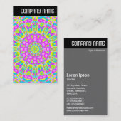 Vヘッダー – カラフル万華鏡のように千変万化するパターン 名刺 (正面/裏面)