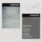 Vヘッダー – ガラス01上の水滴 名刺 (正面/裏面)