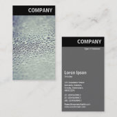 Vヘッダー – ガラス01上の水滴 名刺 (正面/裏面)