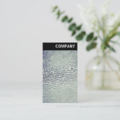 Vヘッダー – ガラス01上の水滴 名刺 (スタンド正面)