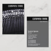 Vヘッダー – タイプライター 名刺 (正面/裏面)