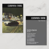 Vヘッダー – タクシー – 油彩画 名刺 (正面/裏面)