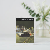 Vヘッダー – タクシー – 油彩画 名刺 (スタンド正面)