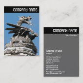 Vヘッダー – ドラゴン，シティホール，カーディフ 名刺 (正面/裏面)