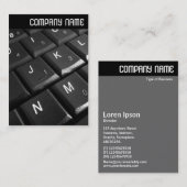 Vヘッダー – ノートブックキーボード02 名刺 (正面/裏面)