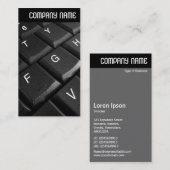 Vヘッダー – ノートブックキーボード 名刺 (正面/裏面)