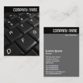 Vヘッダー – ノートブックキーボード 名刺 (正面/裏面)