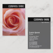 Vヘッダー – ピンクロース 名刺 (正面/裏面)