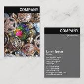 Vヘッダー – フリーマーケットきらきら光る 名刺 (正面/裏面)