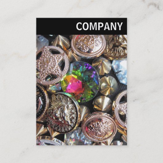 Vヘッダー – フリーマーケットきらきら光る 名刺 (正面)