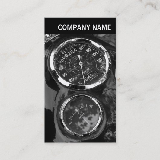 Vヘッダー – 写真 – オートバイクラシックゲージ 名刺 (正面)