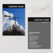 Vヘッダー – 写真 – タワークレーン 名刺 (正面/裏面)