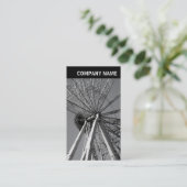 Vヘッダー – 写真 – ホイールの再発明 名刺 (スタンド正面)