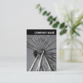 Vヘッダー – 写真 – ホイールの再発明 名刺 (スタンド正面)