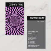 Vヘッダー – 写真 – Op Art 010 名刺 (正面/裏面)