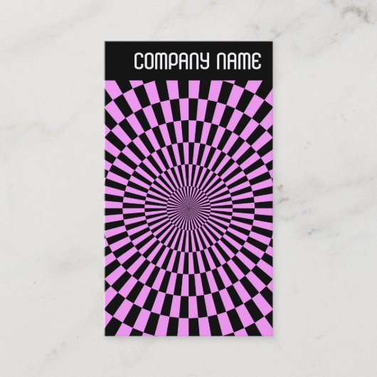 Vヘッダー – 写真 – Op Art 010 名刺 (正面)