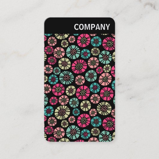 Vヘッダー – 抽象芸術花031023 名刺 (正面)