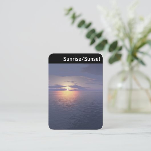 Vヘッダー – 日の出/日の入 名刺 (スタンド正面)