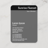 Vヘッダー – 日の出/日の入 名刺 (裏面)