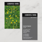 Vヘッダー – 水仙/水仙 名刺 (正面/裏面)