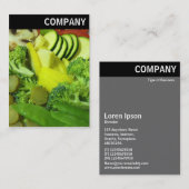 Vヘッダー – 野菜炒め01 名刺 (正面/裏面)