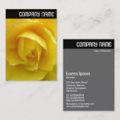 Vヘッダー – 黄色リサンサス 名刺 (正面/裏面)