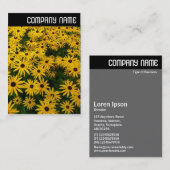 Vヘッダー – 黒い目のサザンズ(Rudbeckia Hirta) 名刺 (正面/裏面)