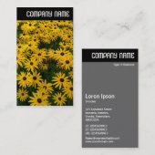 Vヘッダー – 黒い目のサザンズ(Rudbeckia Hirta) 名刺 (正面/裏面)