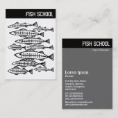Vヘッダー – FISH SCHOOL 名刺 (正面/裏面)