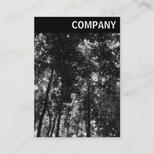 Vヘッダー – Woodland Canopy 01 BW 名刺 (正面)