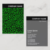 Vヘッダ – イメージ – 抽象芸術回路 – 緑 名刺 (正面/裏面)