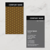 Vヘッダ – イメージ – 金ゴールド回転パターン 名刺 (正面/裏面)