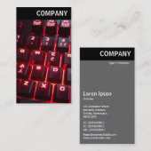 Vヘッダ – キ白熱［赤熱］光を放つーボード 名刺 (正面/裏面)