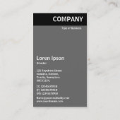 Vヘッダ – キ白熱［赤熱］光を放つーボード 名刺 (裏面)