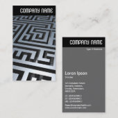 Vヘッダ – 金属迷路 名刺 (正面/裏面)