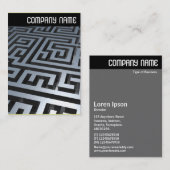 Vヘッダ – 金属迷路 名刺 (正面/裏面)