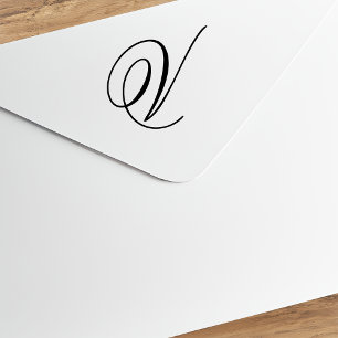 Vモノグラムを変更するファンシーデザインの編集 ラバースタンプ