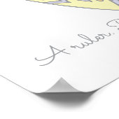 Vモノグラムアートバルダ女の子の名前の意味ポスター ポスター (角)