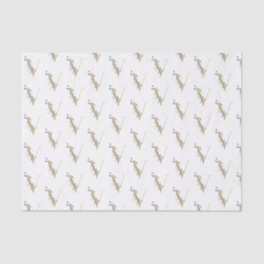 Vモノグラムフローラティッシュペーパー 薄葉紙 (正面)