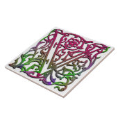 Vモノグラム「ベスク庭園」セラミックタイル タイル (側面)