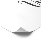 Vレター モノグラム グリーンネイチャー 名前 ウォールプリント ポスター (角)