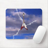 V体のギターのマウスパッドを緩和するヴィンテージ マウスパッド (マウス)