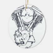 V対ハーレーの進化 セラミックオーナメント (左)