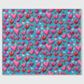 v日ハート ラッピングペーパー (フラット)