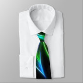 V炎-カラフルなフラクタルの炎 ネクタイ (タイ)