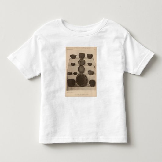 V石造りの容器、そうカリフォルニア トドラーTシャツ (正面)