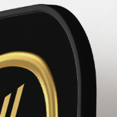 V金ゴールドイニシャルピックボール ピックルボールラケット (左詳細)