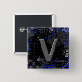 V青年ボタン 缶バッジ (正面&裏面)